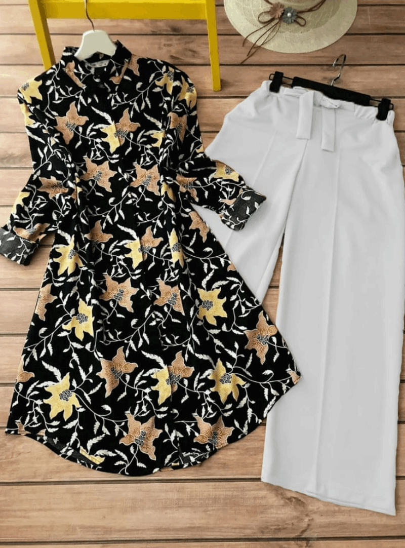 Flamingo Coord Top with Bottom Closure