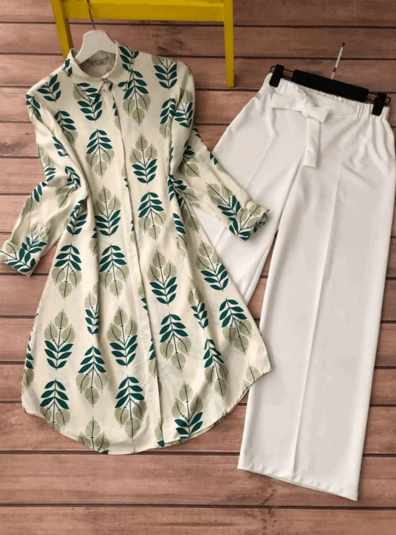 Flamingo Coord Top with Bottom Closure