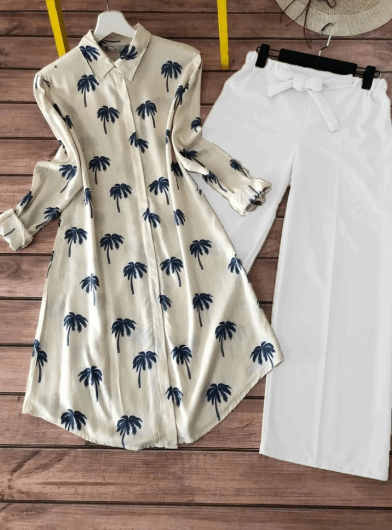 Flamingo Coord Top with Bottom Closure