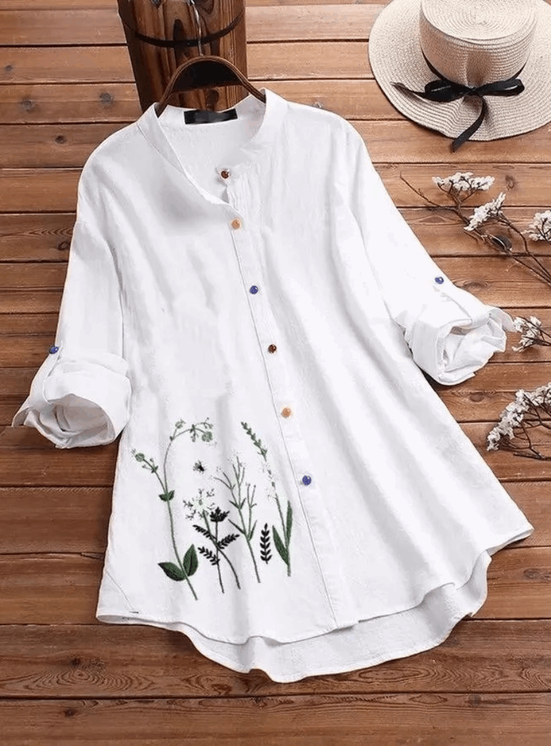 Women White Printed Tunic