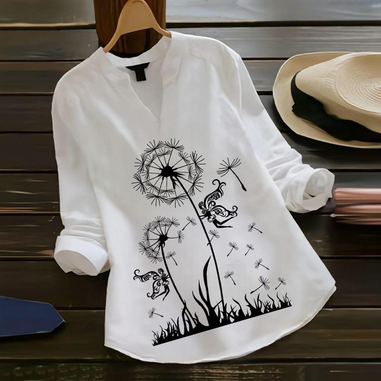 Dandelion Flower Design Top