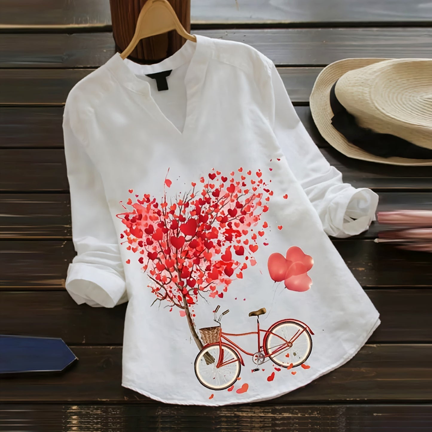 Heart Tree with Bicycle Design Top