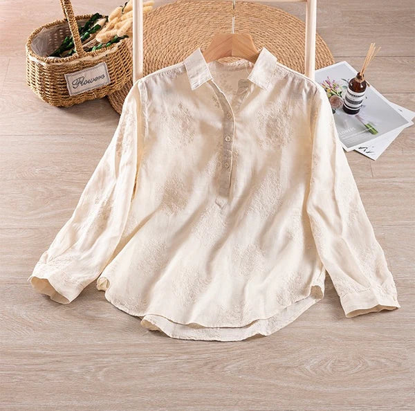 Embroidered Pure Cotton Comfortable Top