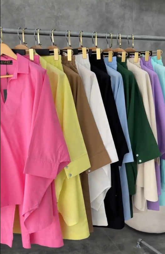 Lunora Sky Drift – Women's Cotton Co-Ord Set