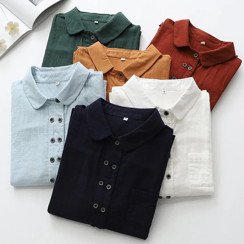 Arrys Cotton Yarn Shirts Women Fashion Tops