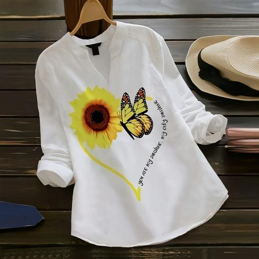 Sunflower Sweatshirt Shirts for Women Tees