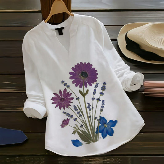 Aster Flower Design Top