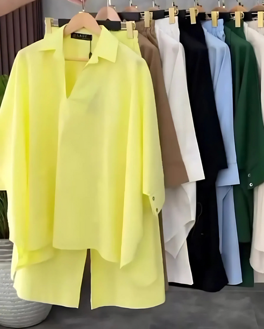Lunora Yellow – Women's Cotton Co-Ord Set